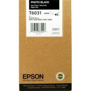 Bläckpatron EPSON C13T603100 fotosvart