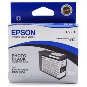 Bläckpatron EPSON C13T580100 fotosvart