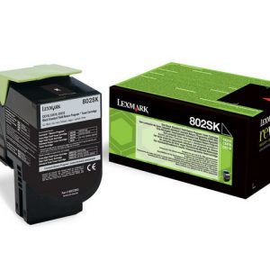 Toner LEXMARK 80C2SK0 802SK svart