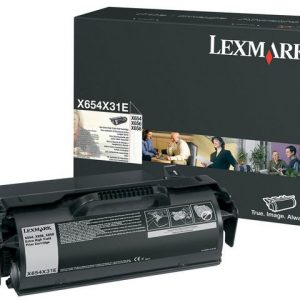 Toner LEXMARK X654X31E 36K svart