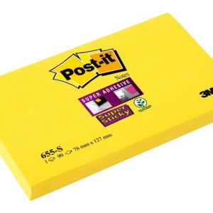 Notes POST-IT SS 76x127mm neongul