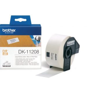 Etikett BROTHER DK11208 38x90mm 400/FP