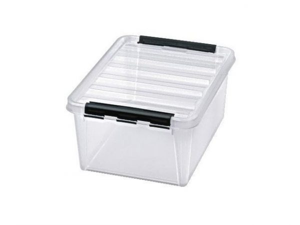 Förvaringsbox med lock 15 L transparent