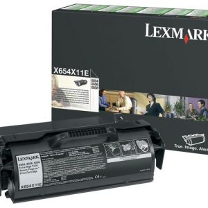 Toner LEXMARK X654X11E svart
