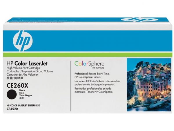 Toner HP CE260X 649X 17K Svart