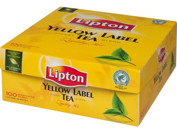 Te LIPTON påse Yellow Label 100/fp