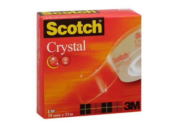 Kontorstejp SCOTCH Crystal 33mx 19mm