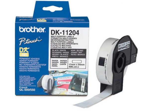 Etikett BROTHER universal 17x54mm 400/F
