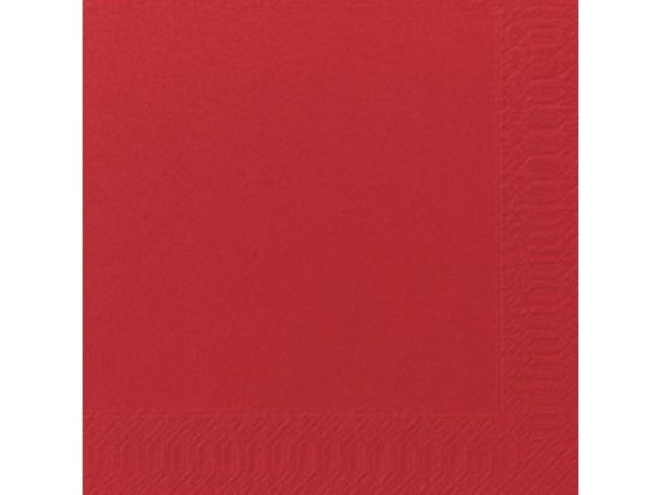 Servett 3-lags 40x40cm röd 125/fp