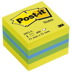 Notes POST-IT minikub 51x51mm lemon