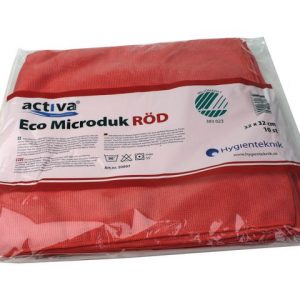 Microfiberduk ACTIVA ECO 32x32cm röd