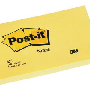Notes POST-IT 76x127mm gul