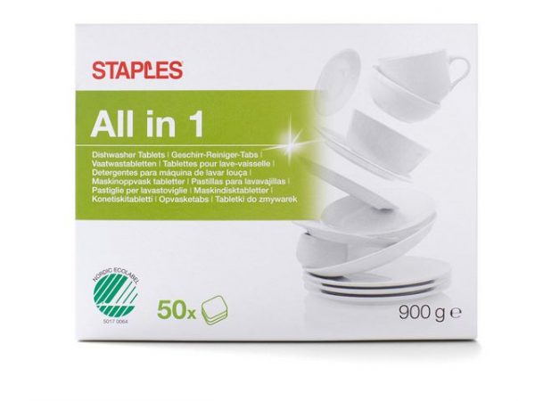 Maskindisk STAPLES All-in-one tabs 50/F