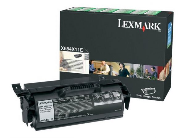 Toner LEXMARK X654X11E 36K svart
