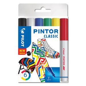 Märkpenna PILOT Pintor F 6 färger