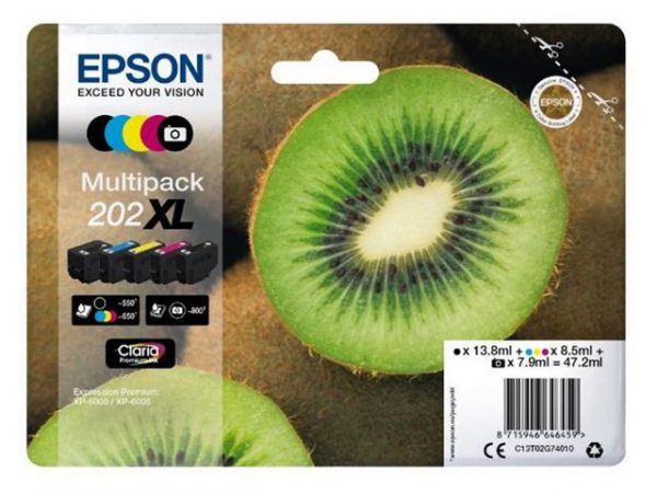 Bläckpatron EPSON T202 5-Färger XL 5/FP