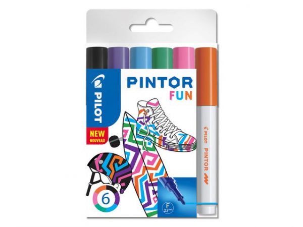 Märkpenna PILOT Pintor F Fun Mix 6/fp