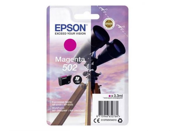 Bläckpatron EPSON C13T02V34010 T502 mag
