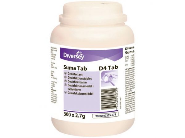 Ytdesinfektion SUMA TAB D4 300/FP