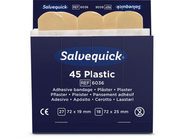 Plåster SALVEQUICK refill plast 45/FP