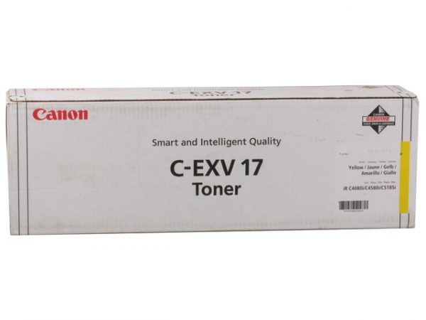 Toner CANON 0259B002 C-EXV17 gul