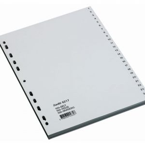 Register BANTEX PP A4 1-100 grå