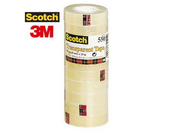 Kontorstejp SCOTCH 550 PP 33mx15mm