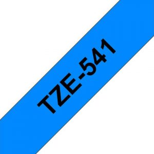Tape BROTHER TZE541 18mm svart på blå