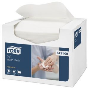Tvättlapp TORK Pre 1-lag vit 1080/FP
