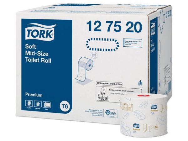 Toalettpapper TORK Pre T6 2-lag vit