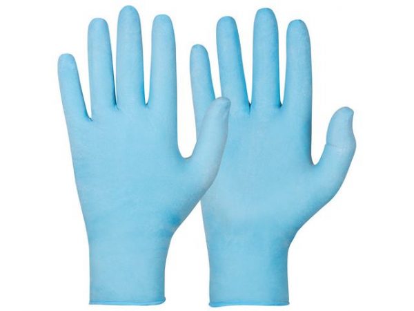 Livsmedelshandske nitril blå XL 180/fp