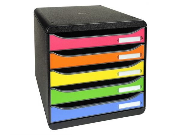 Blankettbox BIGBOX PLUS 5 lådor regnbåge