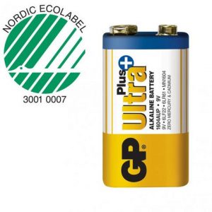 Batteri GP Ultra Plus 9V 6LF22 1/FP