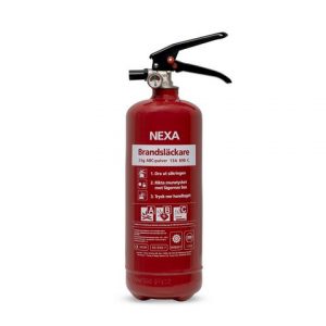 Brandsläckare NEXA 2Kg pulver röd 13A
