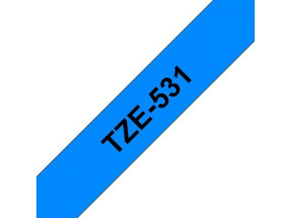 Tape BROTHER TZE531 12mm svart på blå
