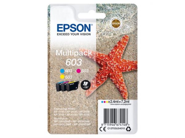 Bläckpatron EPSON T03U 603 3-färg 3/fp