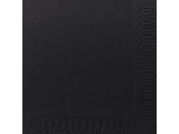 Servett 3-lags 24x24cm svart 250/FP