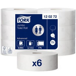 Toalettpapper TORK Adv T1 2-lag 360m