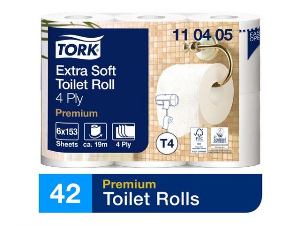 Toalettpapper TORK Pre T4 4-lag 42/FP
