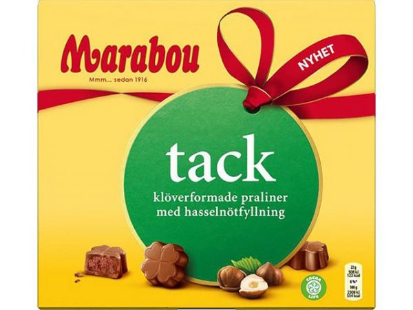 Choklad MARABOU Tack Hazelnut 110g