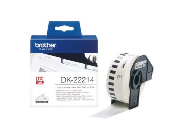 Etikett BROTHER DK22214 12mm x 30