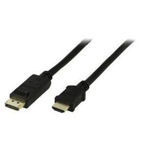 Kabel DELTACO DP-HDMI Ha 5m svart