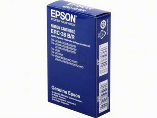 Färgband EPSON ERC-38 Svart/Röd