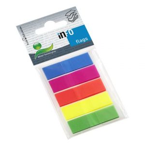 Index INFO NOTES 43x12mm 5 färger plast