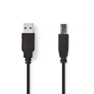 Kabel NEDIS USB 2.0 A-B 2m Svart
