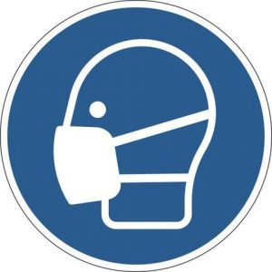 Påbudsdekal 'Använd munskydd'