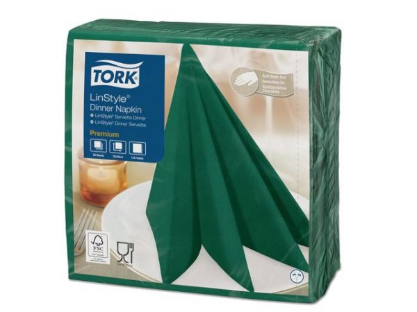 Servett TORK LinStyle Grön 39x39  50/FP