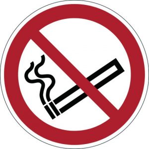 Varseldekal Rökning förbjuden