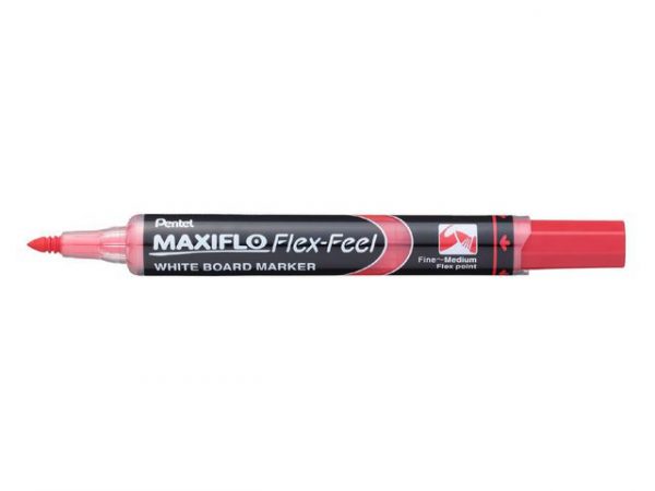 Whiteboardpenna PENTEL Maxiflo Flex röd