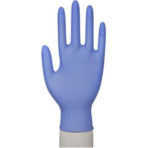 Handske nitril pud./accfri blå L 100/FP